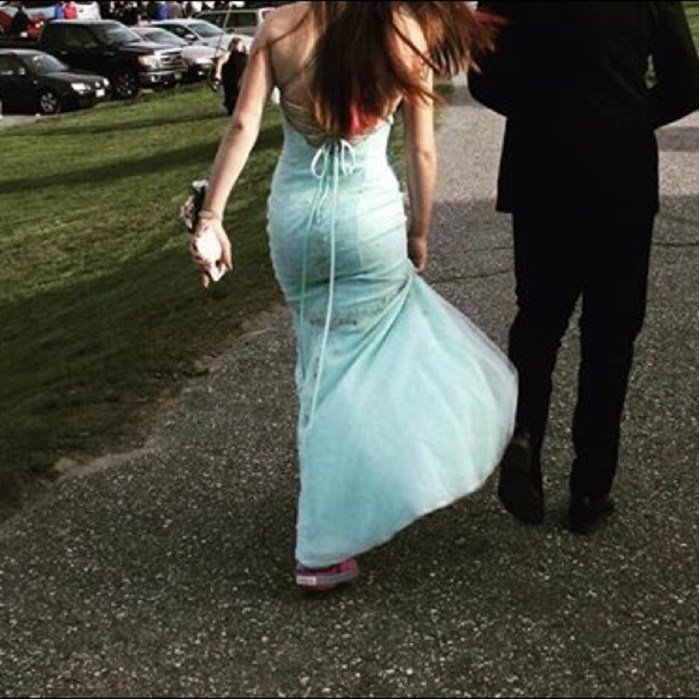 Blue Prom Dress - Picture 2 of 2